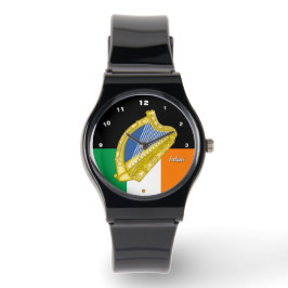 Reloj de bandera irlandesa, Harp Emblem, Irlanda/d
