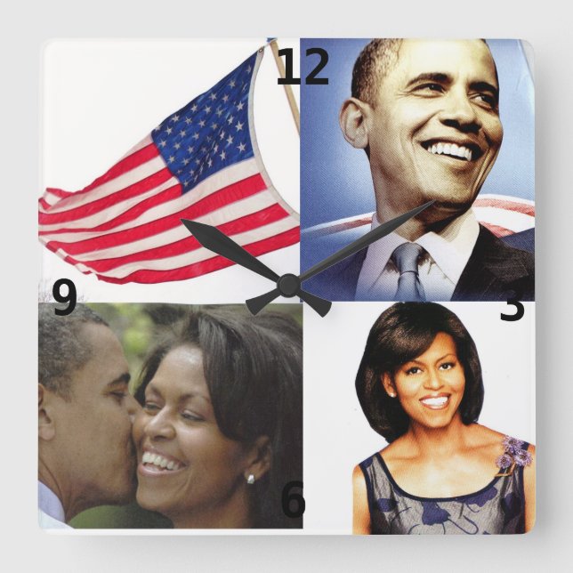 Reloj de BARACK Y de MICHELLE OBAMA (Anverso)