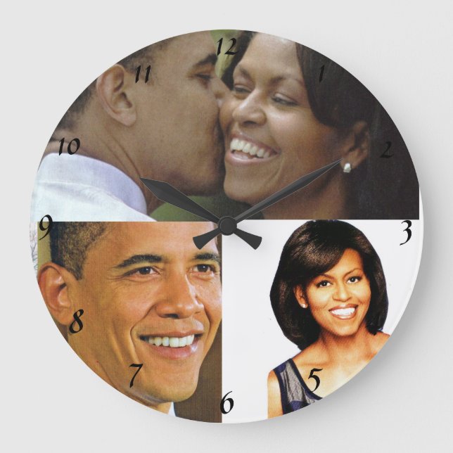 Reloj de BARACK Y de MICHELLE OBAMA (Anverso)