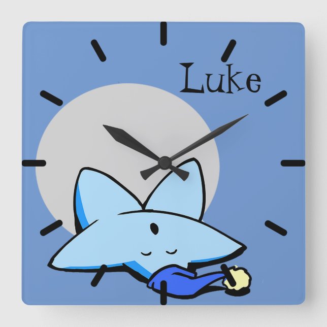 Reloj de bebé/niño con Estrella Azul (Anverso)