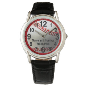 Reloj de béisbol personalizado para hombres y niño