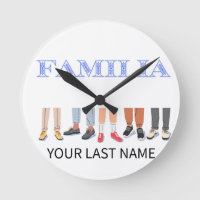 Reloj de bienvenida familiar