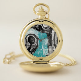 Reloj De Bolsillo Corriente Superficial – Flujo Abstracto y Estructu