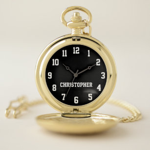 Reloj De Bolsillo ELIJA SU COLOR, retro elegante personalizada