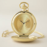 Reloj De Bolsillo Faux Gold Glamorous Elegorous Trendy Template<br><div class="desc">Faux Gold Glamorous Elegant Trendy Template Pocket Watch.</div>
