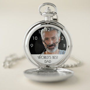 Reloj De Bolsillo Foto del mejor padre del mundo