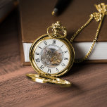 Reloj De Bolsillo Foto personalizada clásica<br><div class="desc">Diseño elegante con una foto personalizada perfecta para regalos de Navidades,  como regalo del Día del Padre,  aniversario de bodas,  etc.</div>
