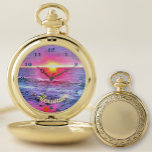 Reloj De Bolsillo México Sunset 0909<br><div class="desc">Pintura de la colección "Mexico Sunset 0909" Personalice en la página del producto o haga clic en el botón "Personalizar" para más opciones de diseño Caja externa - Oro o Plata. Diseño creado a partir de mi pintura "Mexico Sunset 0909" que capta una de las muchas puestas de sol hermosas...</div>