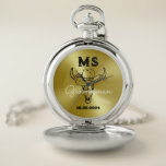 Reloj De Bolsillo Monograma Groomsmen del Boda de Cowboy del país oc<br><div class="desc">Regalos personalizados para los padrinos con tema de vaquero del oeste. Decorada con gorra de vaquero con letra occidental vintage. El texto y el color son editables utilizando la herramienta de diseño para que se ajuste a su ocasión. Obtén este regalo de personalizar para boda, despedida de soltero, fiesta de...</div>
