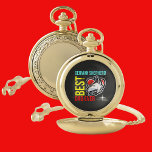 Reloj De Bolsillo Papá pastor alemán, papá perro<br><div class="desc">Papá Pastor Alemán,  Papá Perro,  Regalo De Amantes Del Perro.</div>