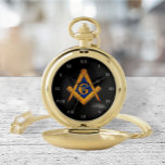 Reloj De Bolsillo Plaza Freemason y oro Masónico de la Compañía de C<br><div class="desc">Así que más bien,  Freemason,  square y compass,  charity,  Masonic Símbolo reloj de bolsillo.</div>