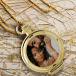 Reloj De Bolsillo Regalo de fotos personalizado de amor infinito mod<br><div class="desc">Conmemorar el día especial de una pareja con una acogedora manta de lanzamiento de fotos para agregar funcionalidad y calidez a su espacio compartido. Un regalo que crea recuerdos duraderos a medida que comienzan su vida casada. Mantén a los recuerdos en el amor eterno e interminable con este moderno guión...</div>