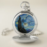 Reloj De Bolsillo Vicent Van Gogh Starry Night Vintage Bella Artes<br><div class="desc">Pocket Watch,  Bella Artes de cosecha nocturna Vincent Van Gogh Starry</div>