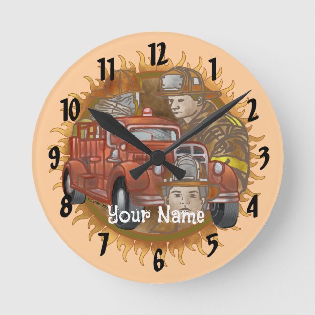 Reloj de bomberos de bomberos de bomberos de Buddy (Anverso)