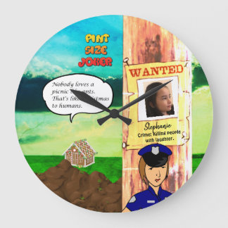 Reloj de bromista de tamaño de pinta