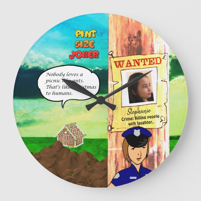 Reloj de bromista de tamaño de pinta (Anverso)