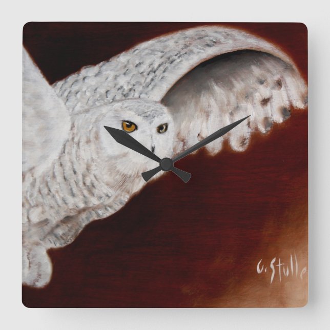 Reloj de búho de nieve (Anverso)