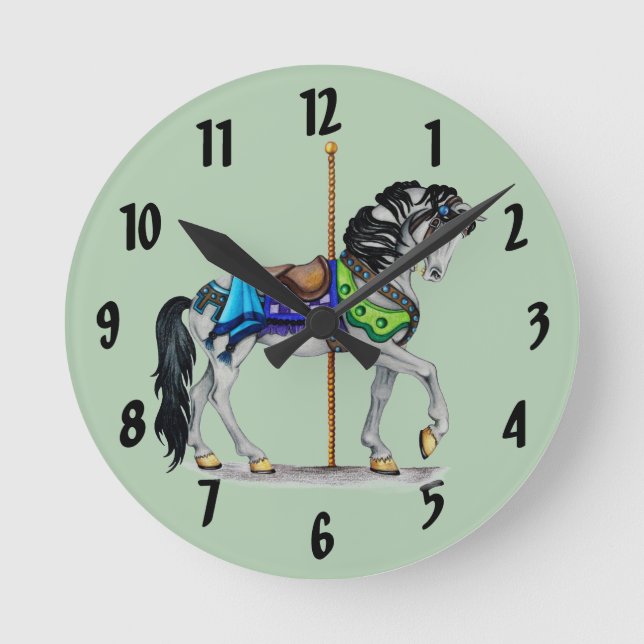 Reloj de caballo de carrusel (Anverso)