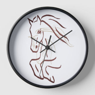 Reloj de caballo - Dibujo de línea