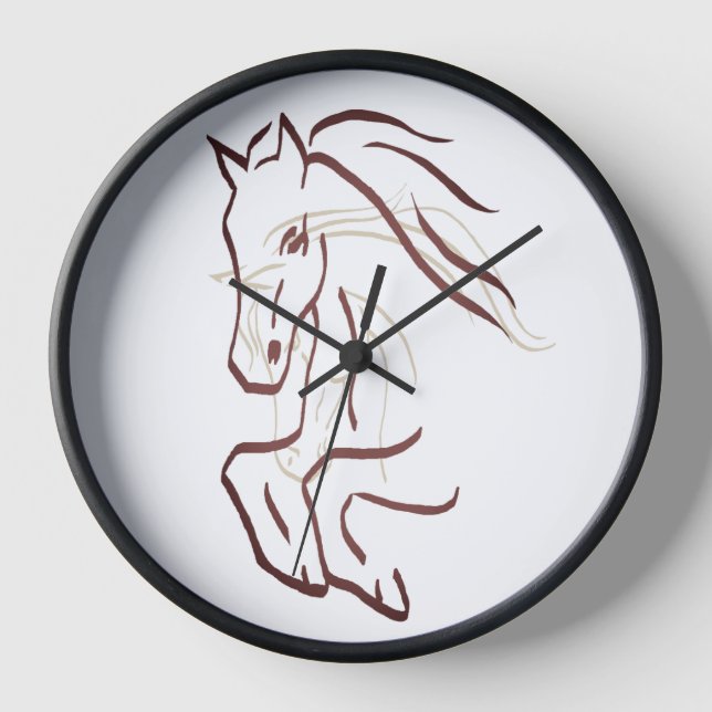 Reloj de caballo - Dibujo de línea (Anverso)
