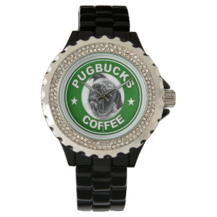 Reloj de café de Pugbucks