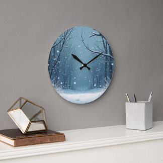 reloj de caída de nieve