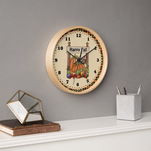 Reloj de calabaza de otoño (Oficina)