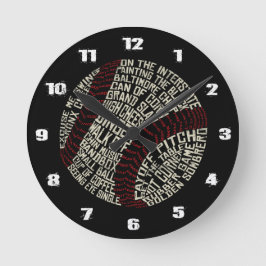 Reloj de Calligram de las palabras de argot del