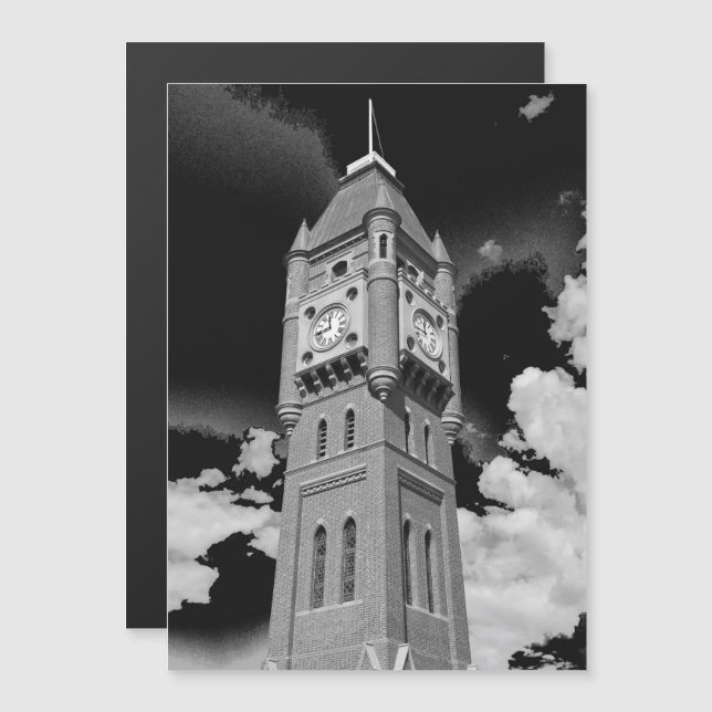 Reloj de Camperdown Torre Guardián del Tiempo Imán (Anverso/Reverso)