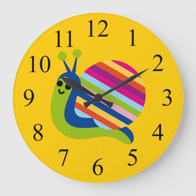 Reloj de caracol infantil colorido (Anverso)