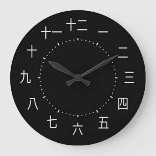 Reloj de caracteres chinos