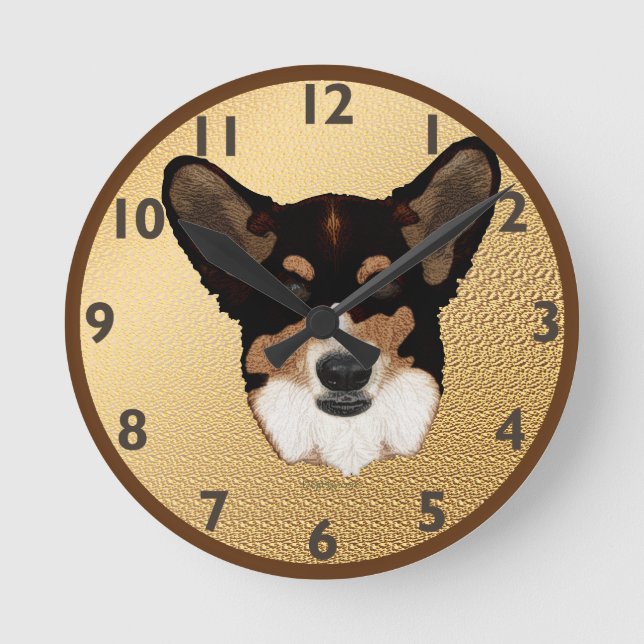 Reloj de Cardigan Welsh Corgi (Anverso)