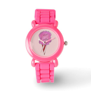 Reloj de carnaval de algodón con espuma rosa