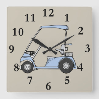 reloj de carro de golf azul