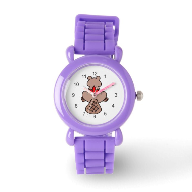 Reloj de castores de hojas de maple (Anverso)