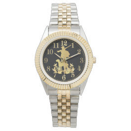 Reloj de caza dorado