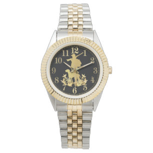 Reloj de caza dorado