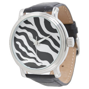 Reloj de cebra retro
