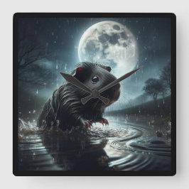 Reloj de cerdo de Guinea negra