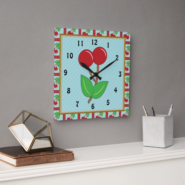 Reloj de cocina de cerezo (Oficina)