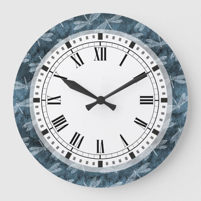 Reloj de cocina de estilo Art Nouveau de la libélu (Anverso)
