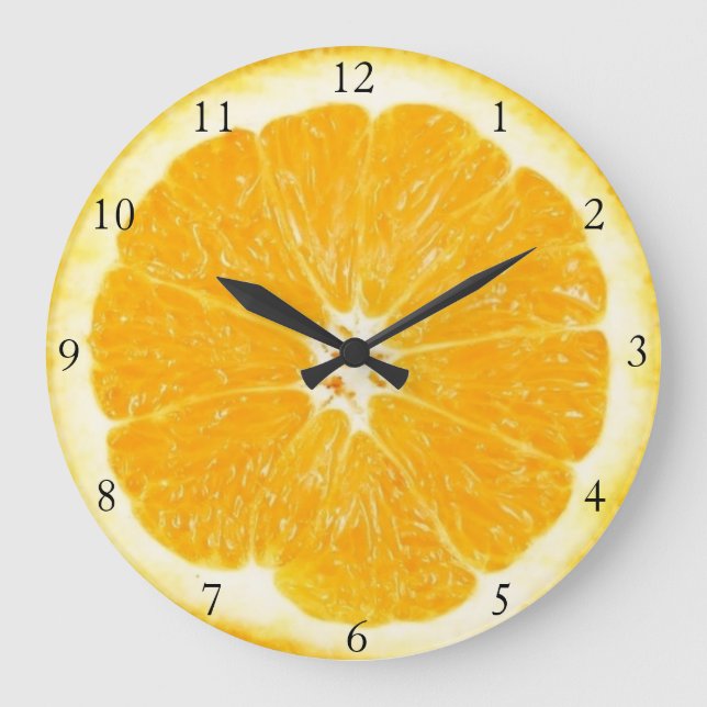Reloj de cocina de fruta naranja (Anverso)