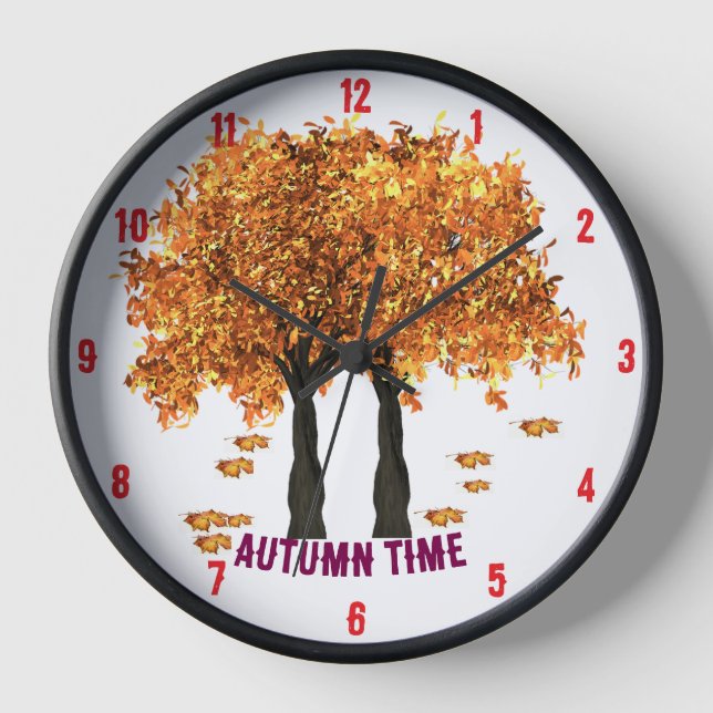 Reloj de cocina de otoño (Anverso)