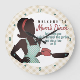 Reloj de cocina de salchicha de Diner Lingo de Ret