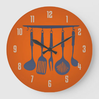 Reloj de cocina Naranja Utensilios de cocina