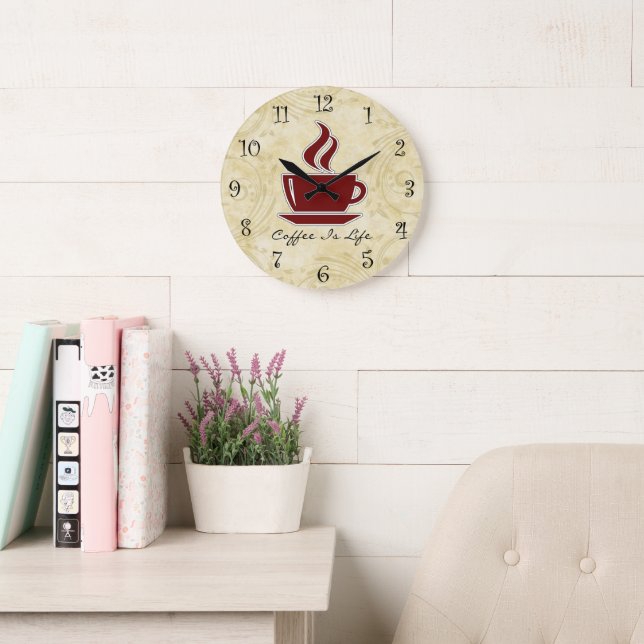 Reloj de cocina para café (Sala de lectura)