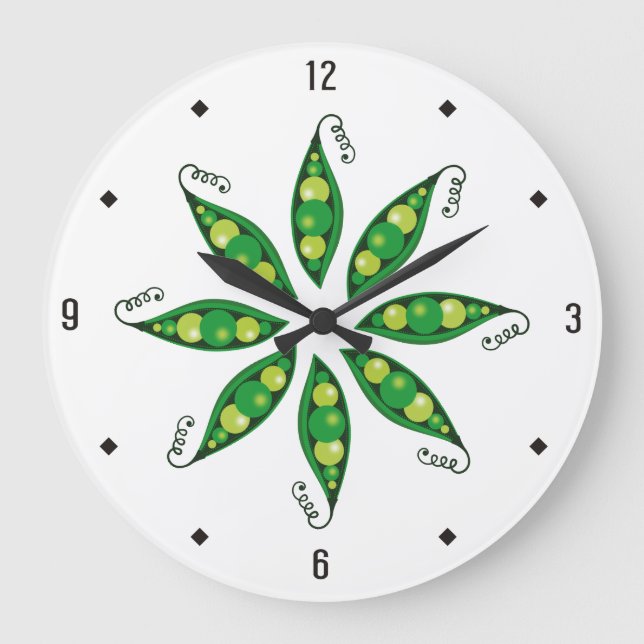 Reloj de cocina vegetal para vainas de pera (Anverso)