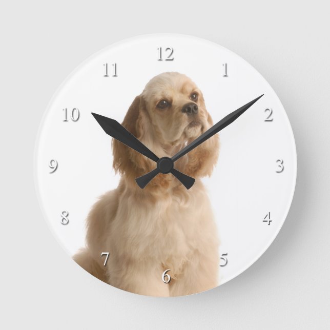Reloj de Cocker Spaniel (Anverso)