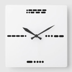 Reloj de código Morse 3, 6, 9, 12