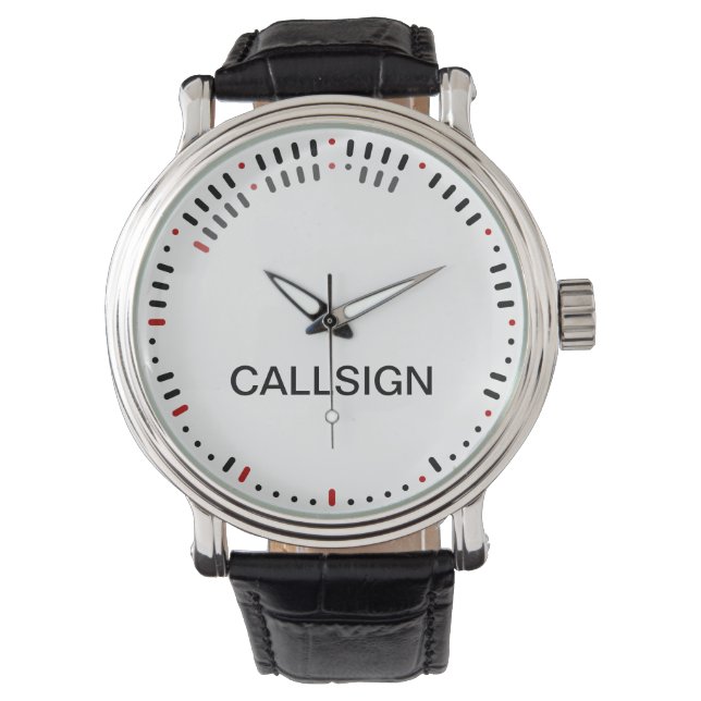 Reloj de código morse con estilo (Anverso)